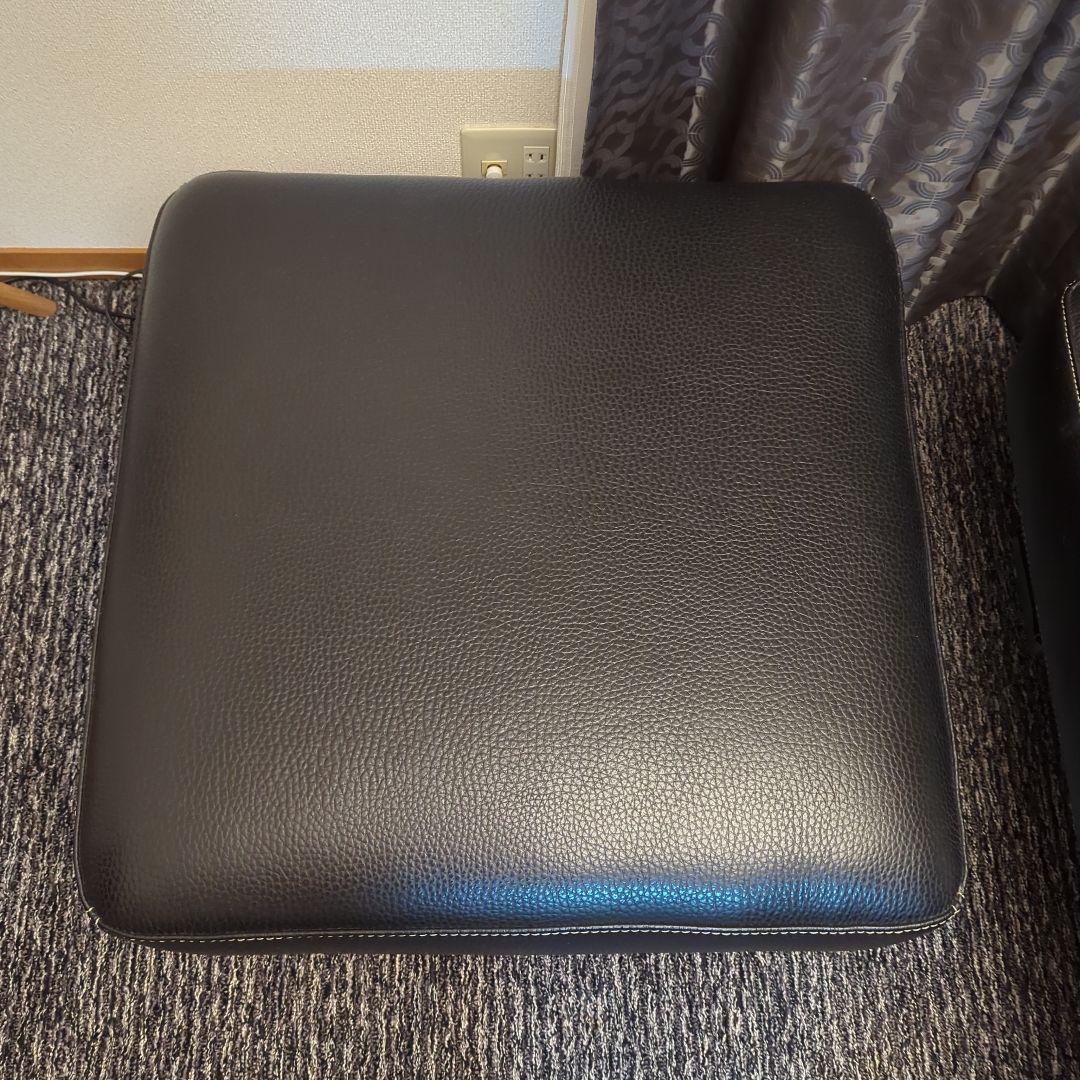 大塚家具 L/S 01 オットマン 黒革