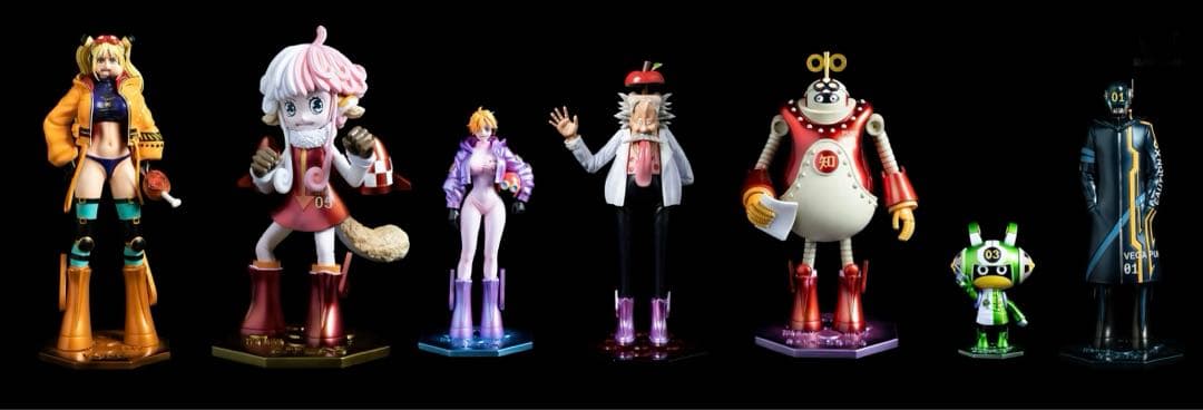 ワンピース 7人セット Dr.ベガパンク フィギュア ガレージキット