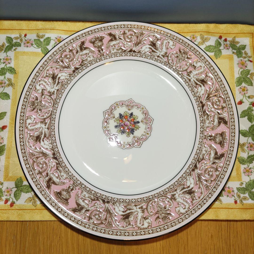 ウェッジウッド　フロレンティーン　ピンク　プレート　20cm　プレミア品　1枚