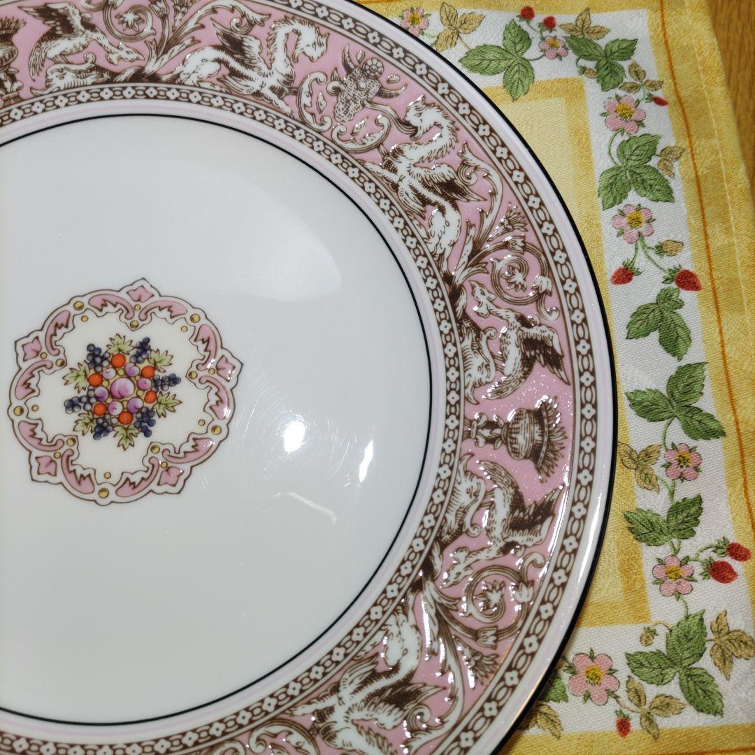 ウェッジウッド　フロレンティーン　ピンク　プレート　20cm　プレミア品　1枚