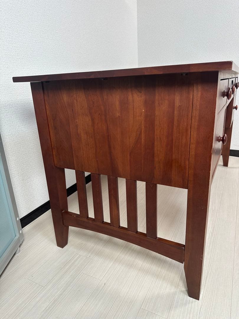 イーセンアーレン 書斎デスク 学習机 事務机 両袖デスク 勉強机 鍵付※iso※