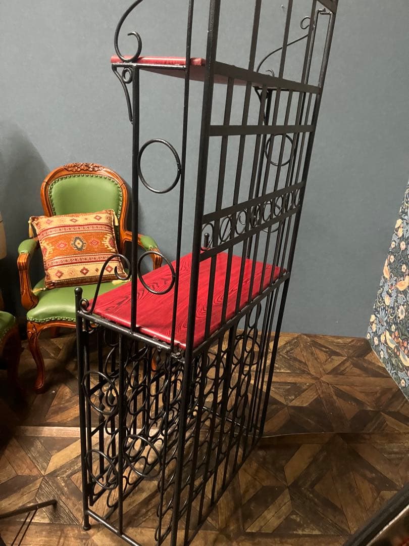 ワインラック アイアン アンティーク シェルフ インテリア ビンテージ