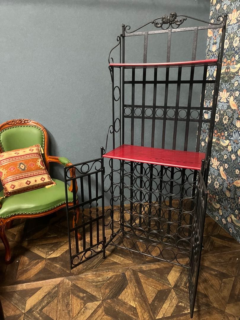 ワインラック アイアン アンティーク シェルフ インテリア ビンテージ