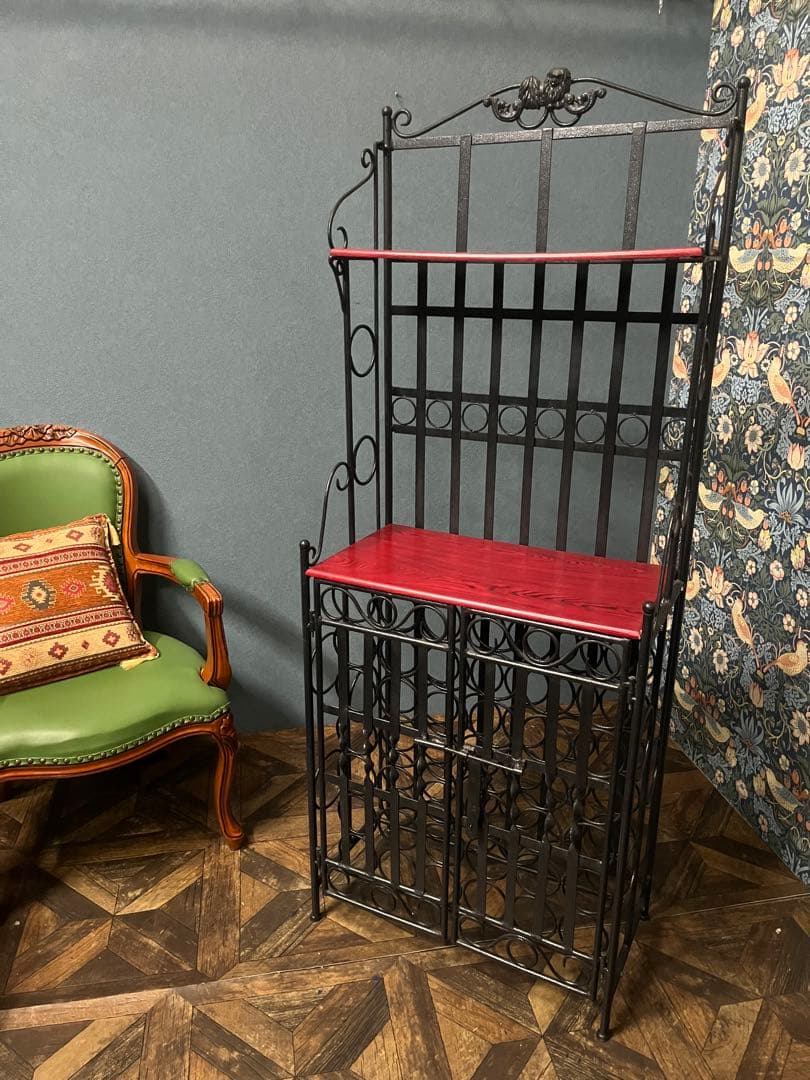 ワインラック アイアン アンティーク シェルフ インテリア ビンテージ