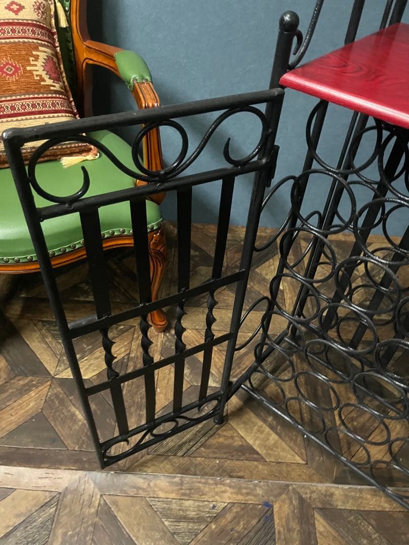 ワインラック アイアン アンティーク シェルフ インテリア ビンテージ