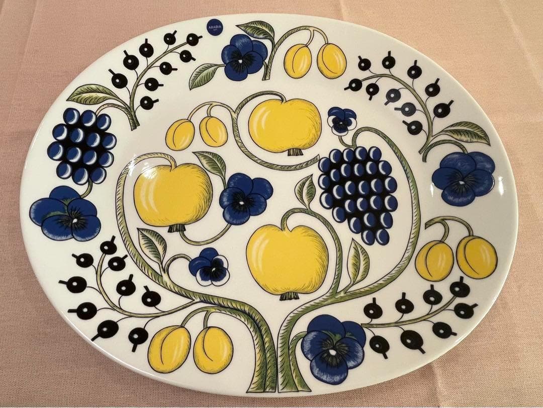 【美品】　ARABIA　アラビア　パラティッシ　オーバルプレート 　36cm