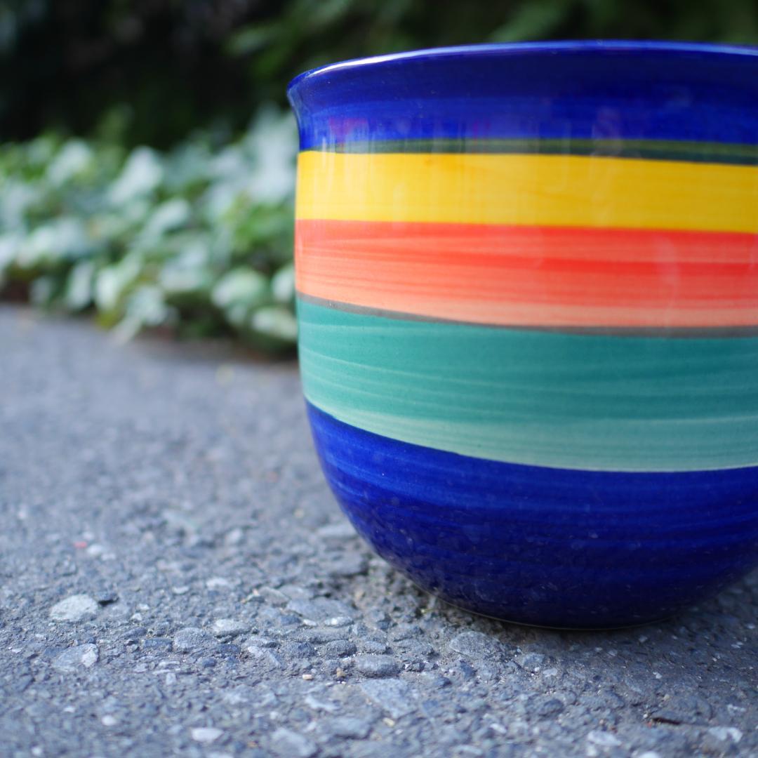 西ドイツ製 15㎝ フラワーベース scheurich Fat Lava