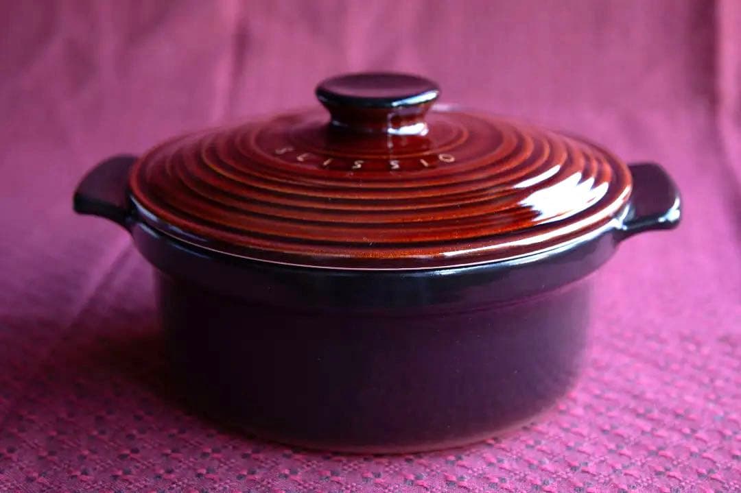 未使用　無水鍋　土鍋　BLISSIO キャセロール 土鍋　FIRE PROOF