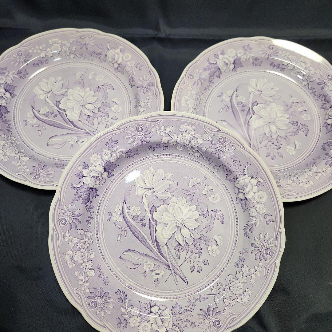 スポード ジョージアンシリーズ ボタニカル フローラル 各3客 ライラック レア