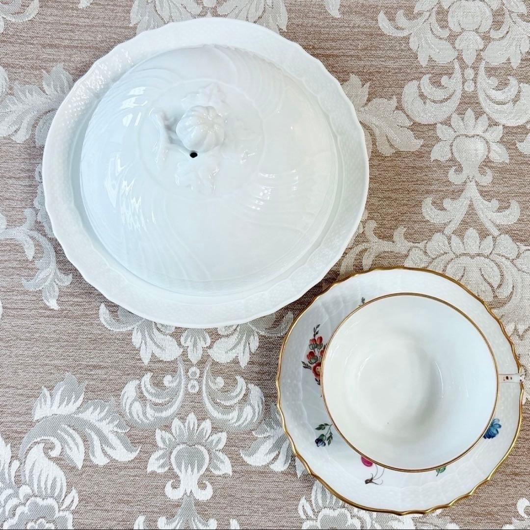 希少品❤️未使用❤️ジノリ❤️カバードマフィンディッシュ❤️ベッキオホワイト