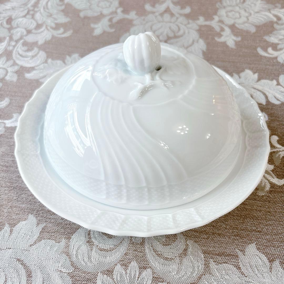 希少品❤️未使用❤️ジノリ❤️カバードマフィンディッシュ❤️ベッキオホワイト