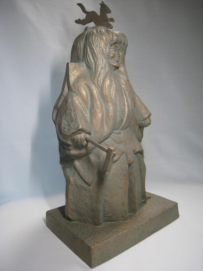 米田美昭　【小狐丸】ブロンズ製　高さ約57㎝　伝説の剣三条小鍛冶宗近にまつわる話