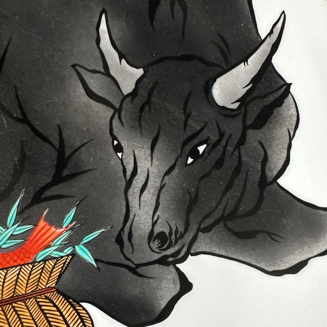 【HMZ716】備前有田焼　伝統工芸士　江口天童　飾皿　長期保管品