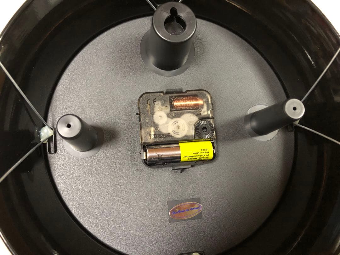 BAMBOOKS 掛け時計 直径24cm ブラック