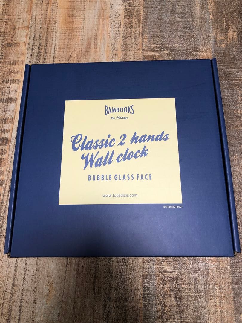 BAMBOOKS 掛け時計 直径24cm ブラック