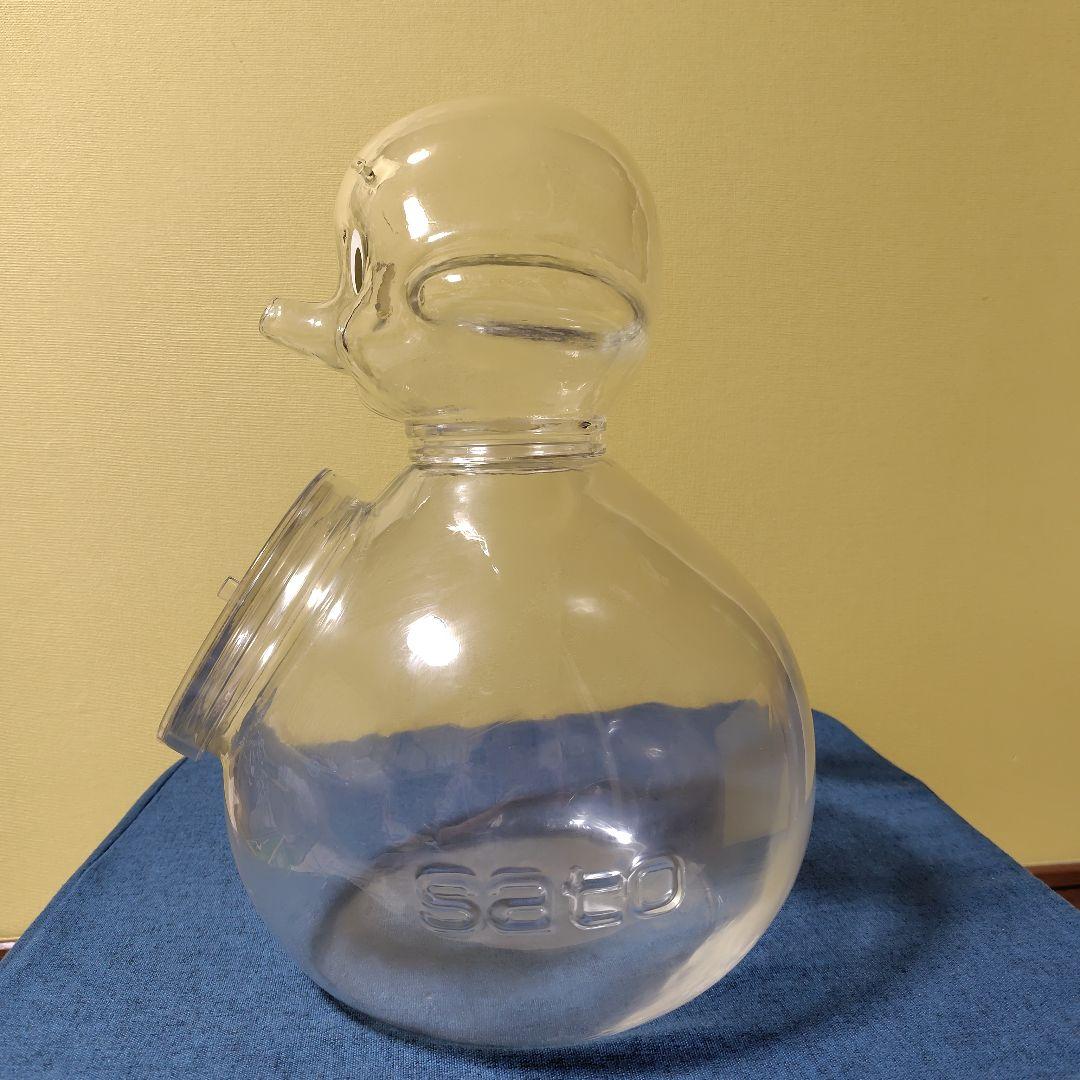 希少！！サトウ製薬サトちゃん　ガラス製キャニスター