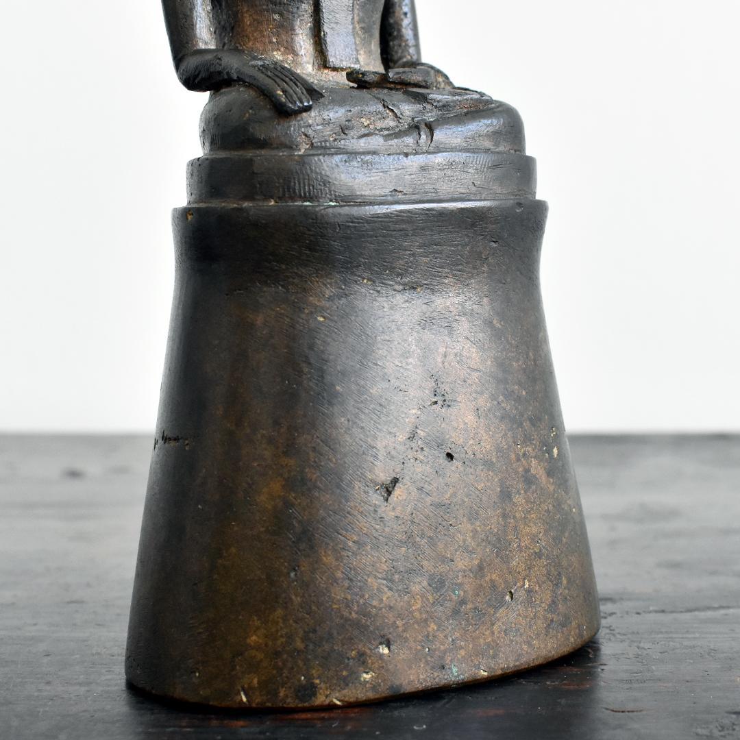 東南アジア ラオス18世紀頃 ランサーン王朝期 青銅仏 金銅仏 ブッダ 座仏タイ