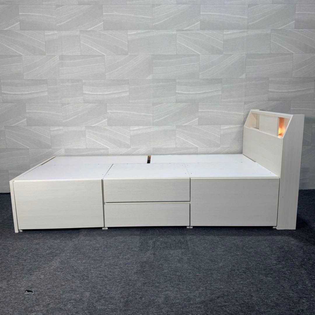 ニトリ シングル ベッドフレーム アザン3 チェスト 収納 格安 d4631