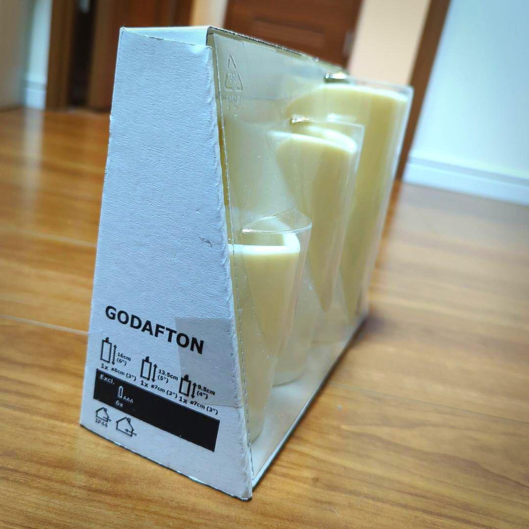 【くりーむぱんこ】【GODAFTON 】LEDキャンドル26本セット