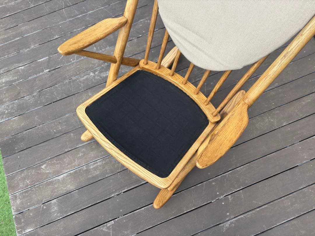 【定価¥129,800】グリーンホルト フランクスロッキングチェア ベージュ