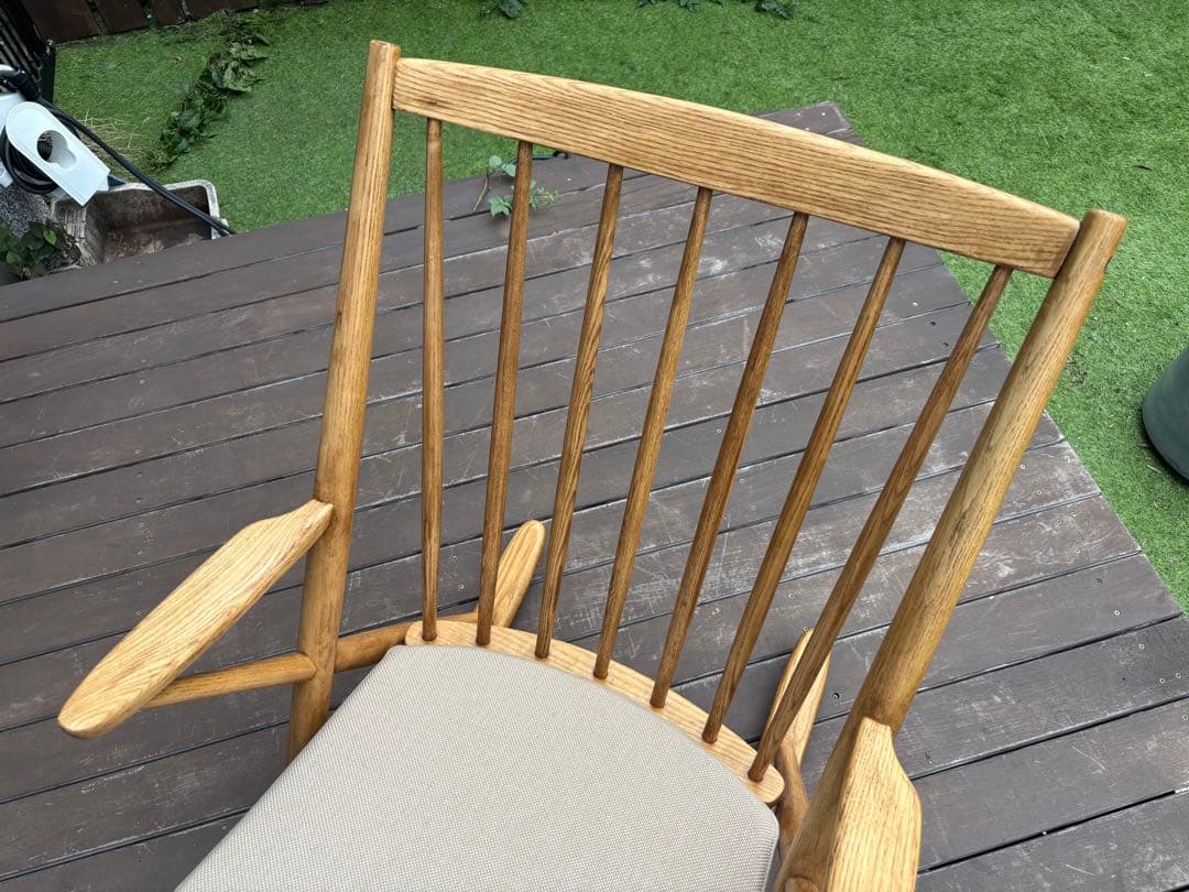 【定価¥129,800】グリーンホルト フランクスロッキングチェア ベージュ