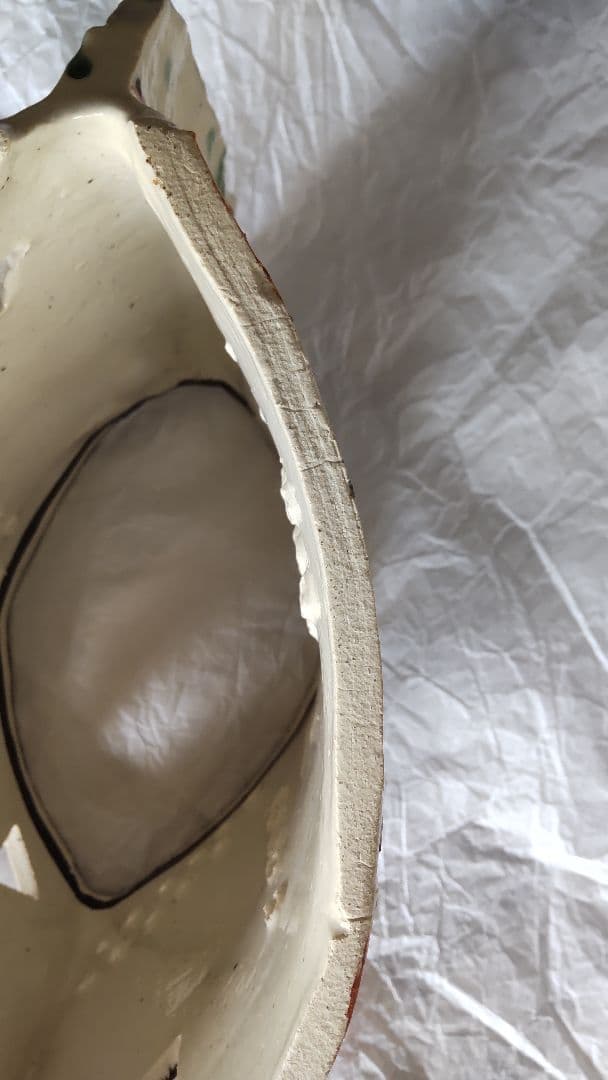 手作り工房 夕立窯 陶器 ランプシェード 未使用 うさぎ 手描き オブジェ