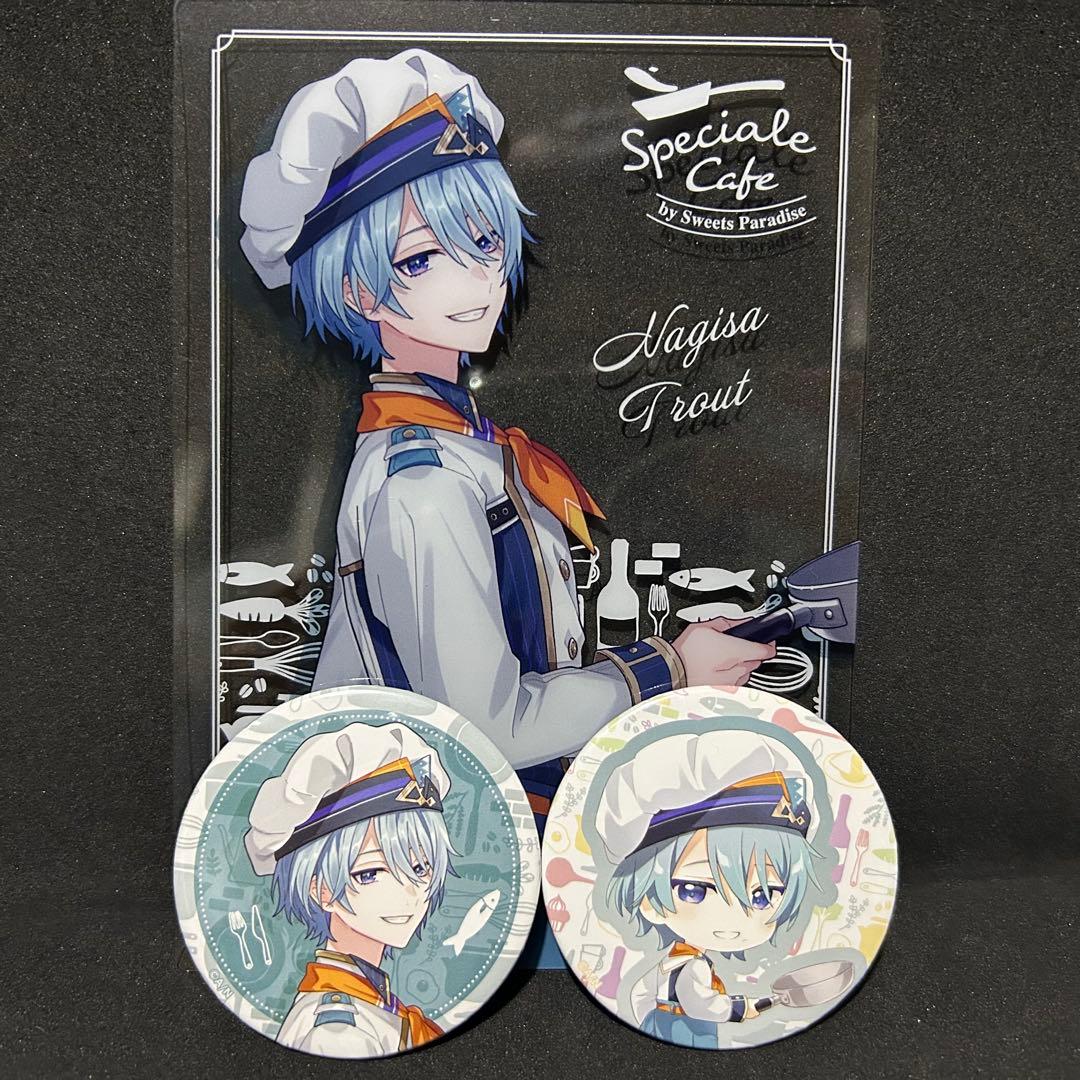 渚トラウト 缶バッジ クリアカード スイパラ - メルカリ