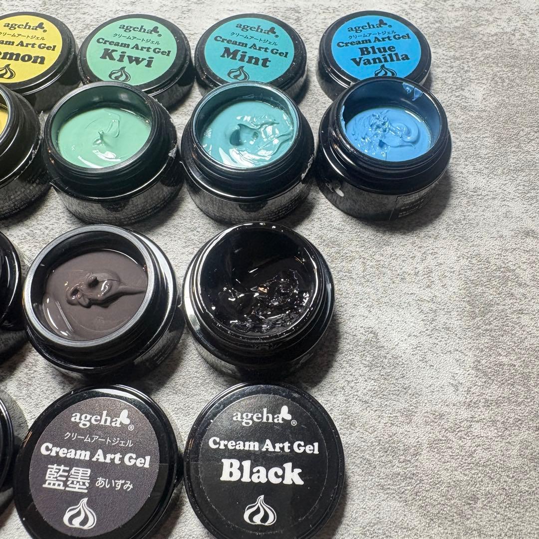 ほぼ未使用 ageha クリームアートジェル アゲハ 12点セット まとめ