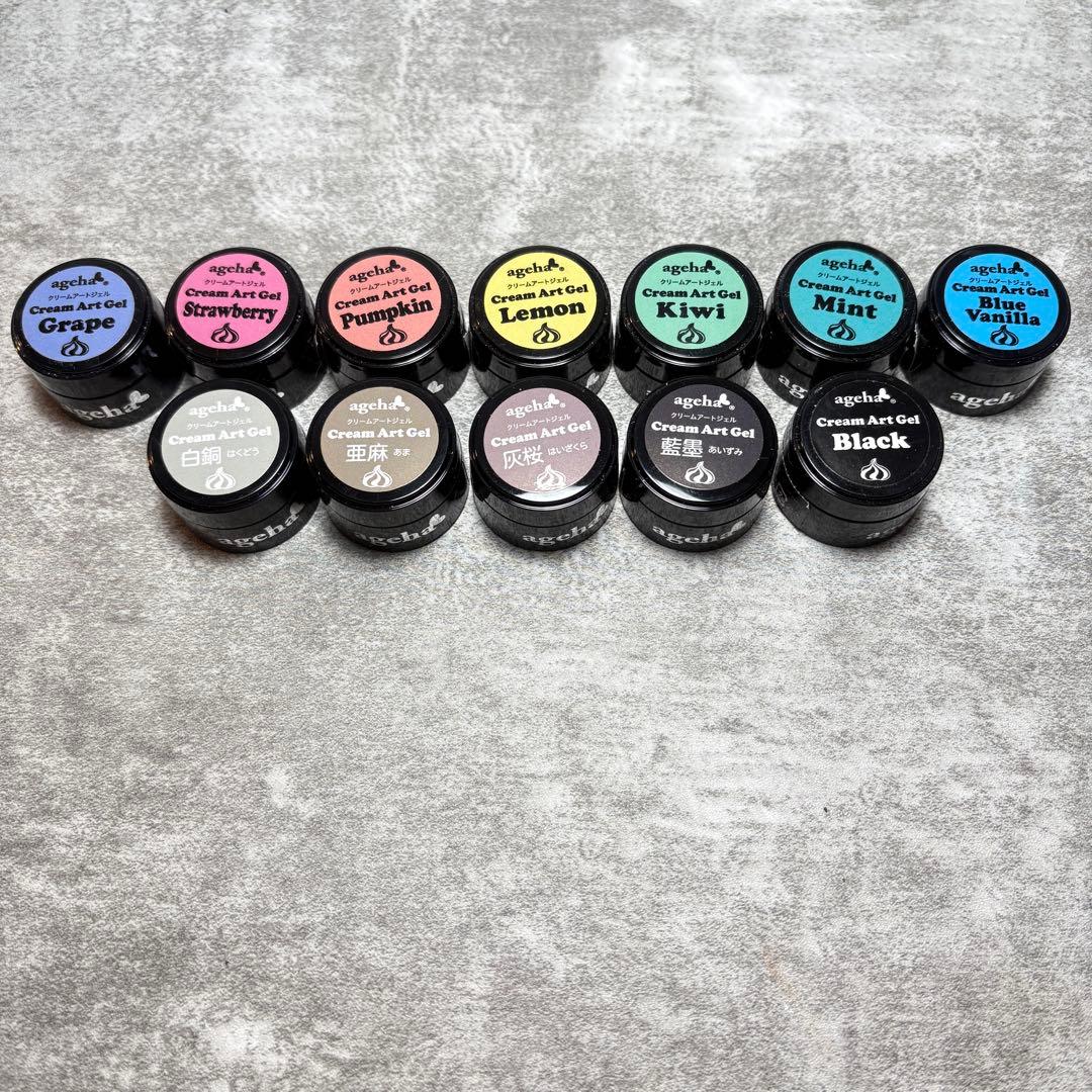 ほぼ未使用 ageha クリームアートジェル アゲハ 12点セット まとめ
