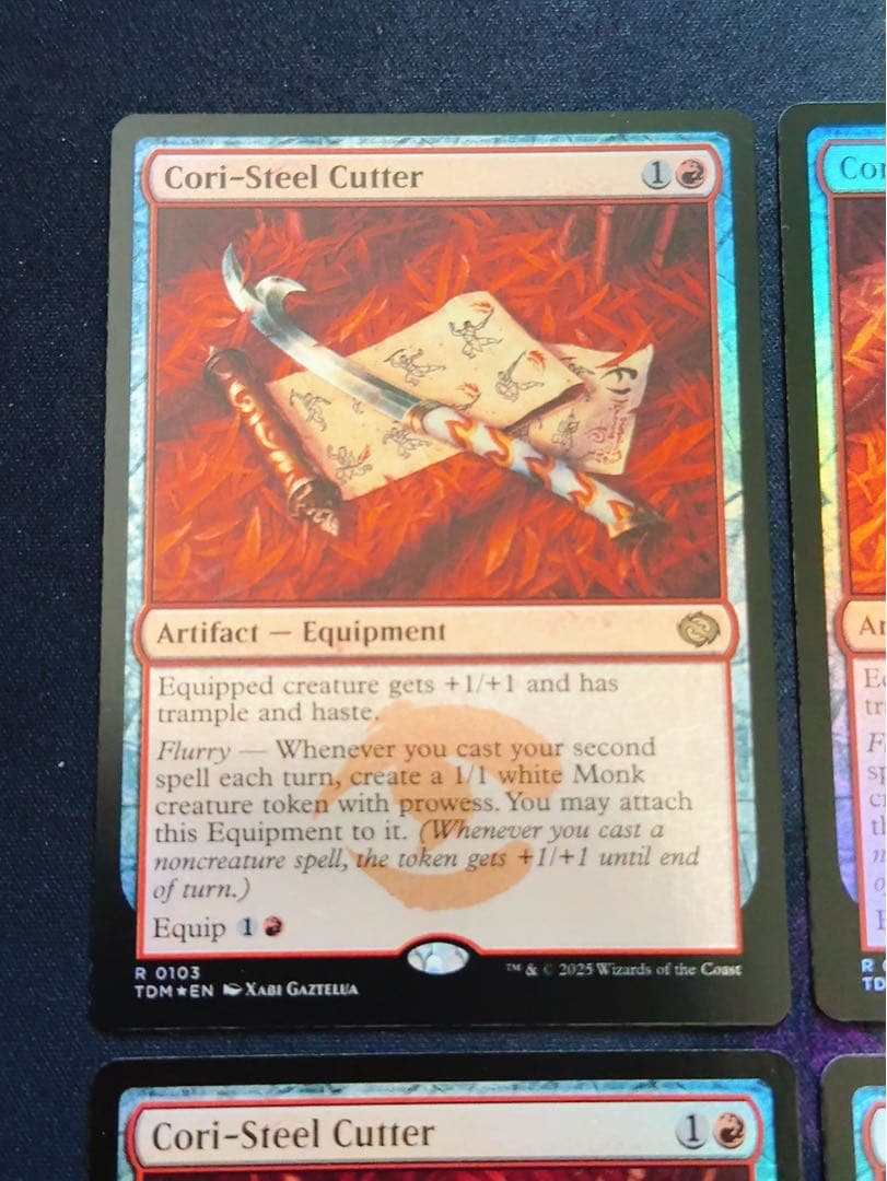 【foil】コーリ鋼の短刀　英語　4 枚セット