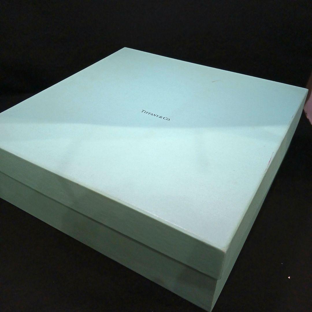 Y3301-2 ティファニー クリスタル クマ プレート ガラス 大皿 箱付PP