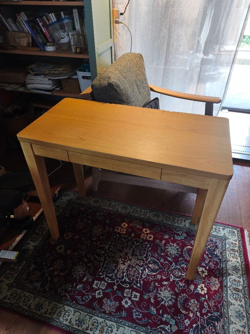 【美品】完成品　 ベルメゾン　コンパクトデスク　80×40