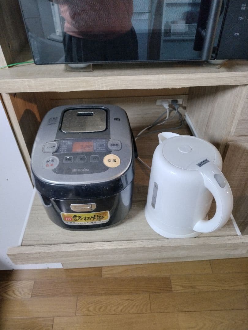 ナチュラルウッド 食器棚 引き出し式 キッチンボード