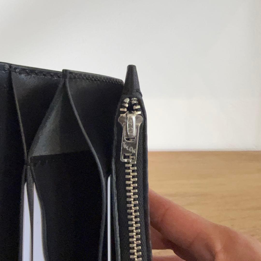 栃木レザー×岡山デニム サドルレザー トラッカーウォレット 42talon