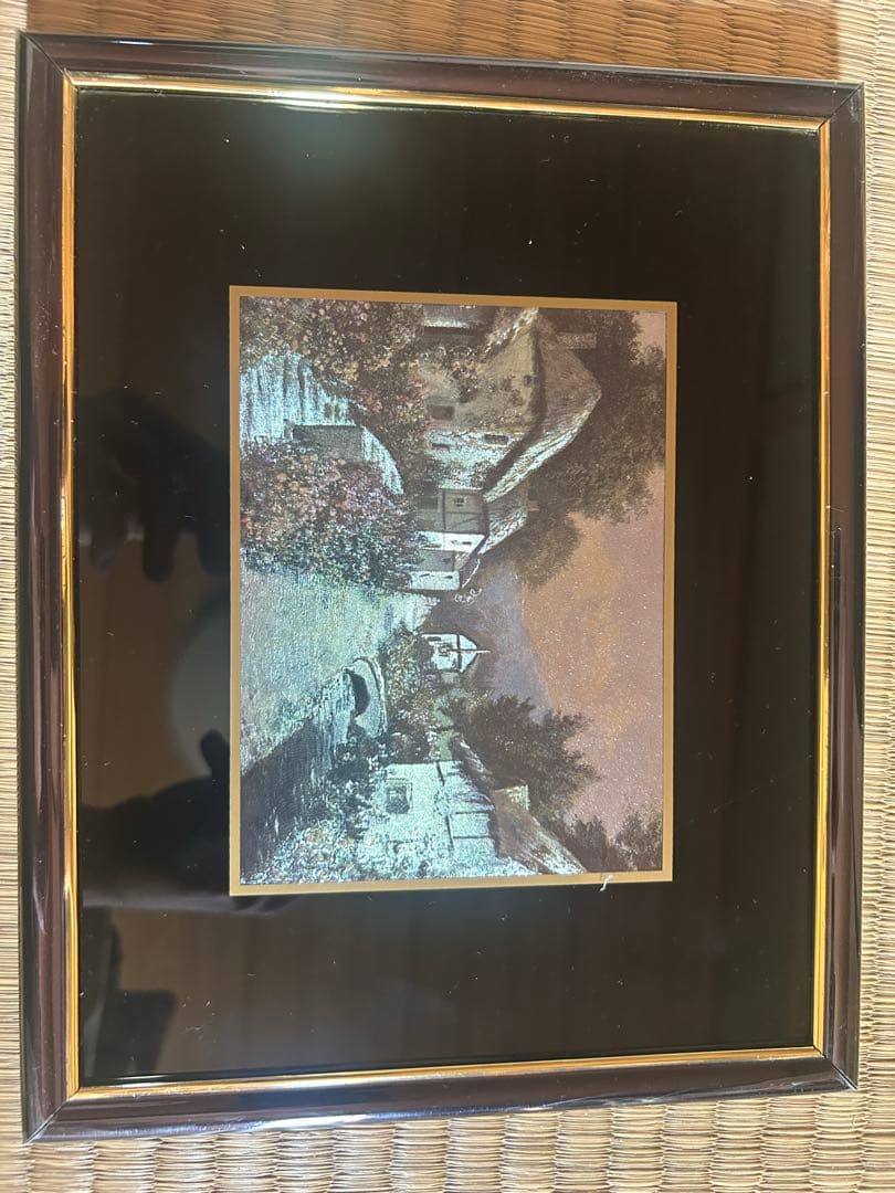 風景画 黒と金のフレーム - メルカリ