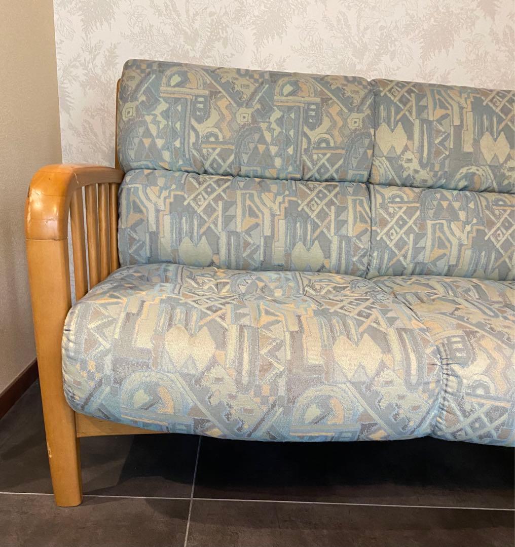 送料込みmaruni レトロヴィンテージ2〜３人掛けソファ