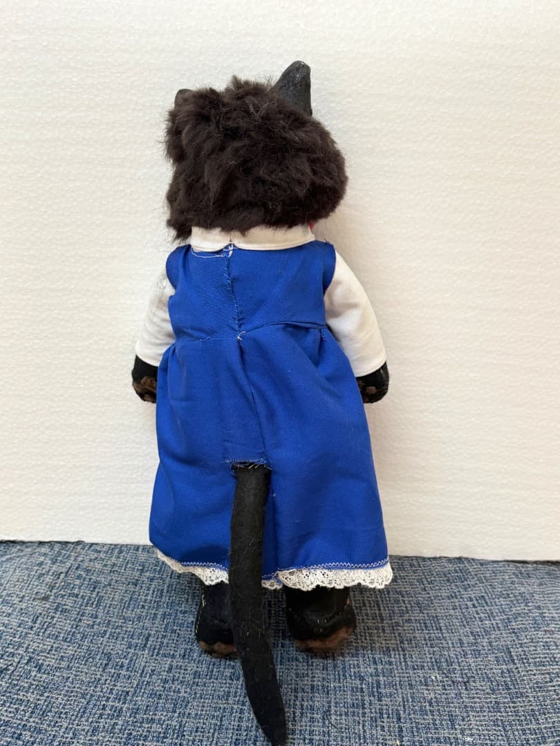 A猫 お目々キュルキュルな黒猫アートドール【ハンドメイド 猫 羊毛