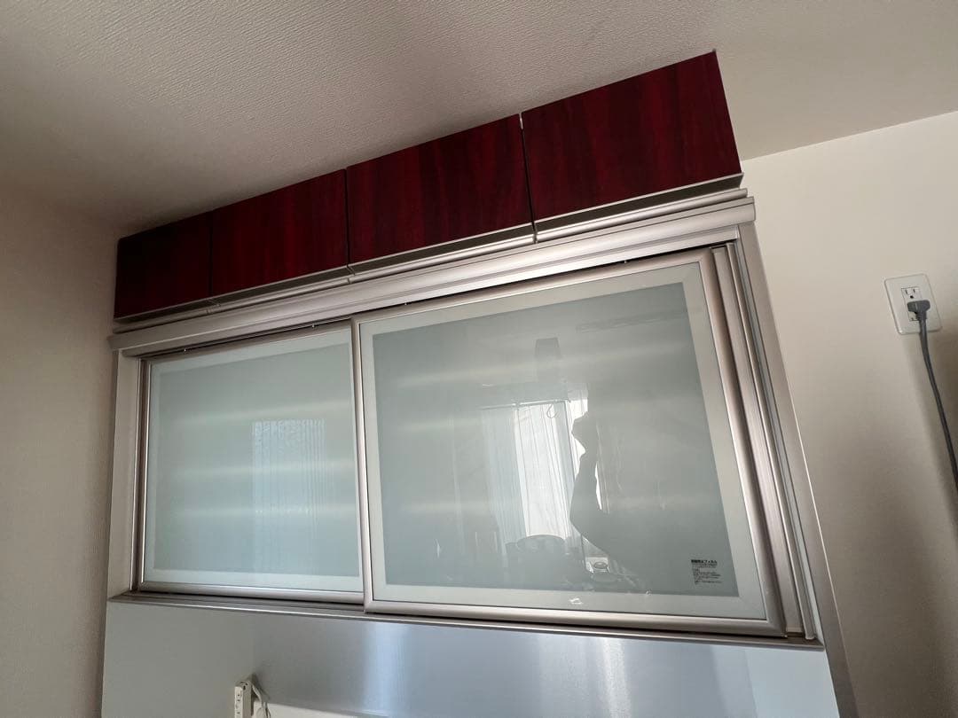 最終値下げ　綾野製作所　ダークレッド　食器棚