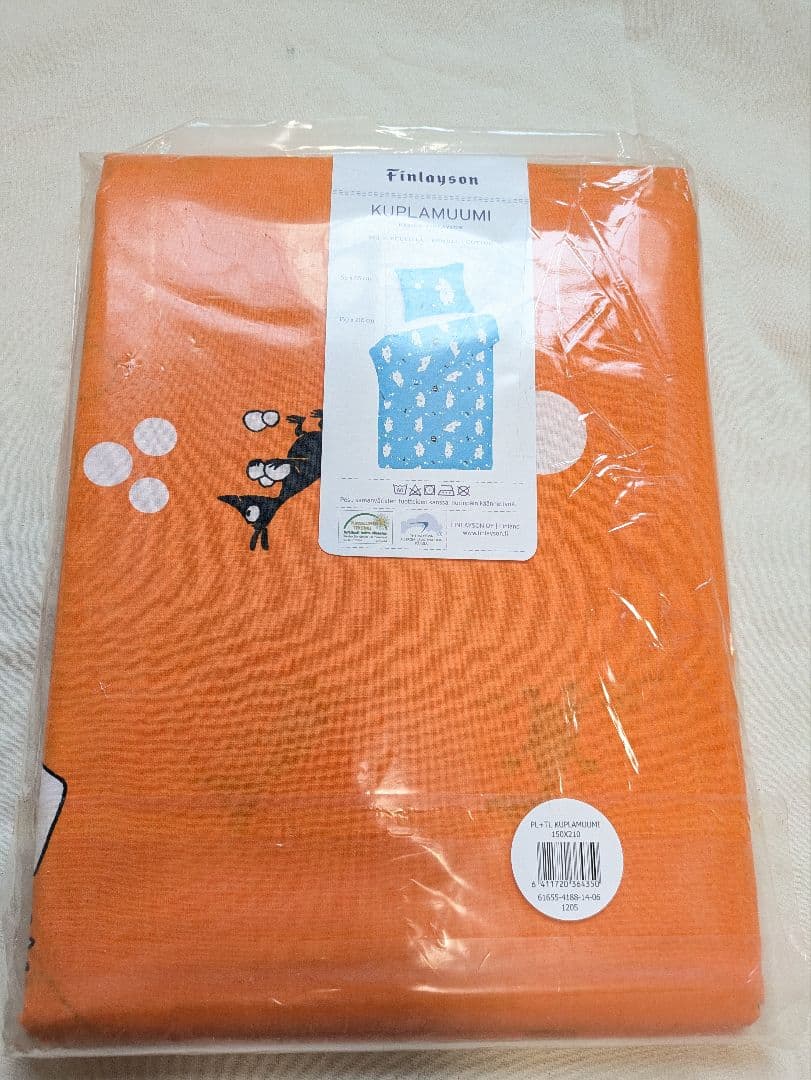 フィンレイソン ムーミン布団カバー バブルムーミン オレンジ