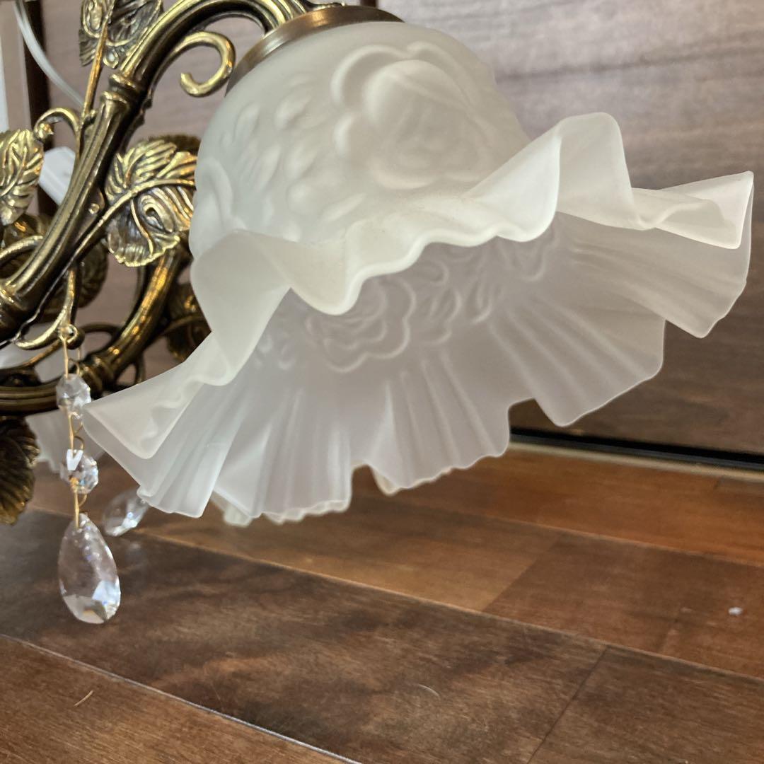 美品✨️ IDC大塚家具 真鍮製 6灯シャンデリア 豪華でクラシックなデザイン