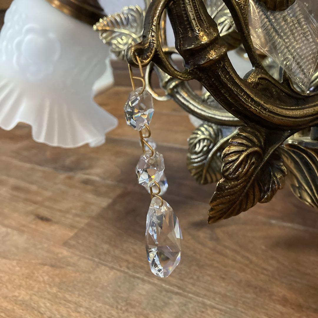 美品✨️ IDC大塚家具 真鍮製 6灯シャンデリア 豪華でクラシックなデザイン