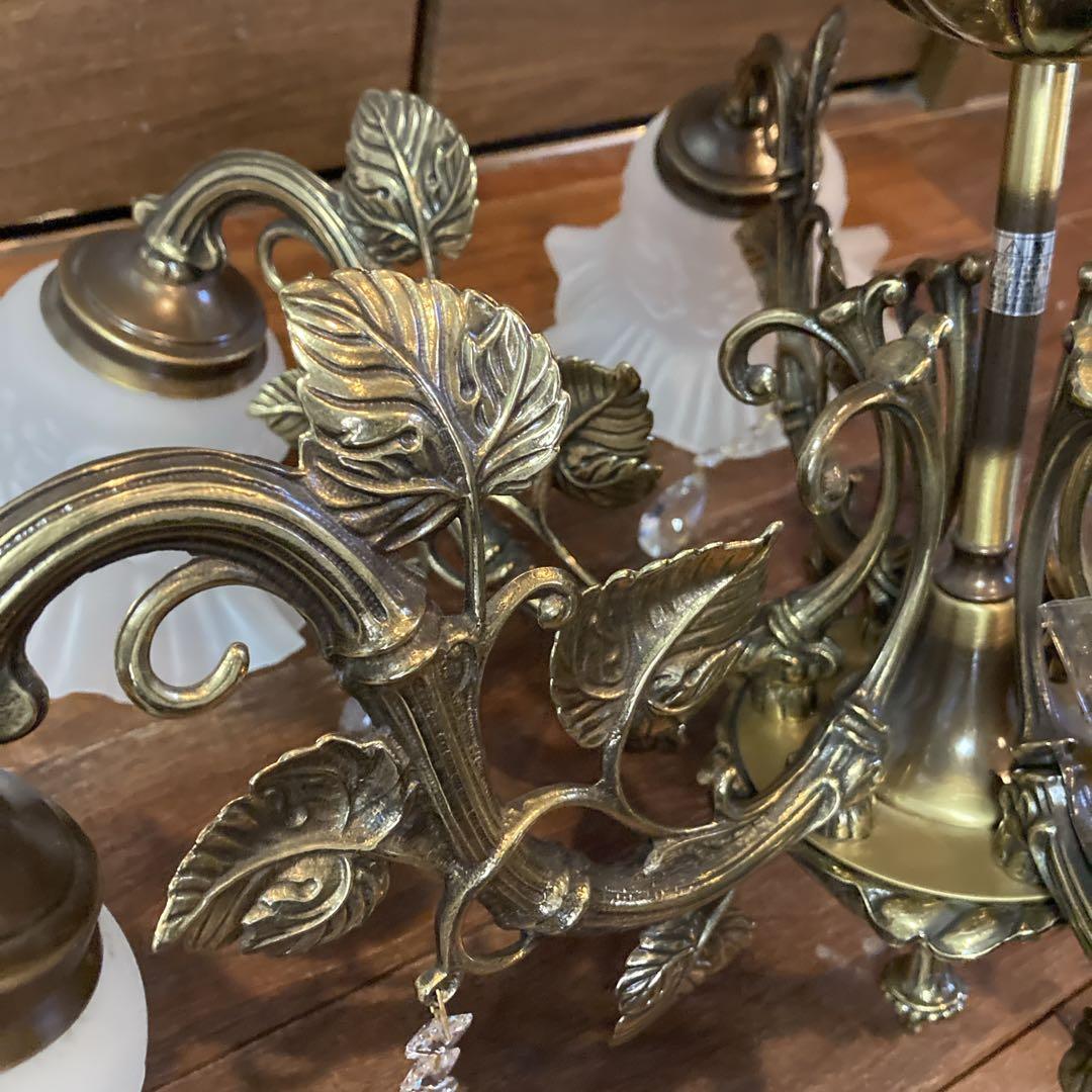 美品✨️ IDC大塚家具 真鍮製 6灯シャンデリア 豪華でクラシックなデザイン