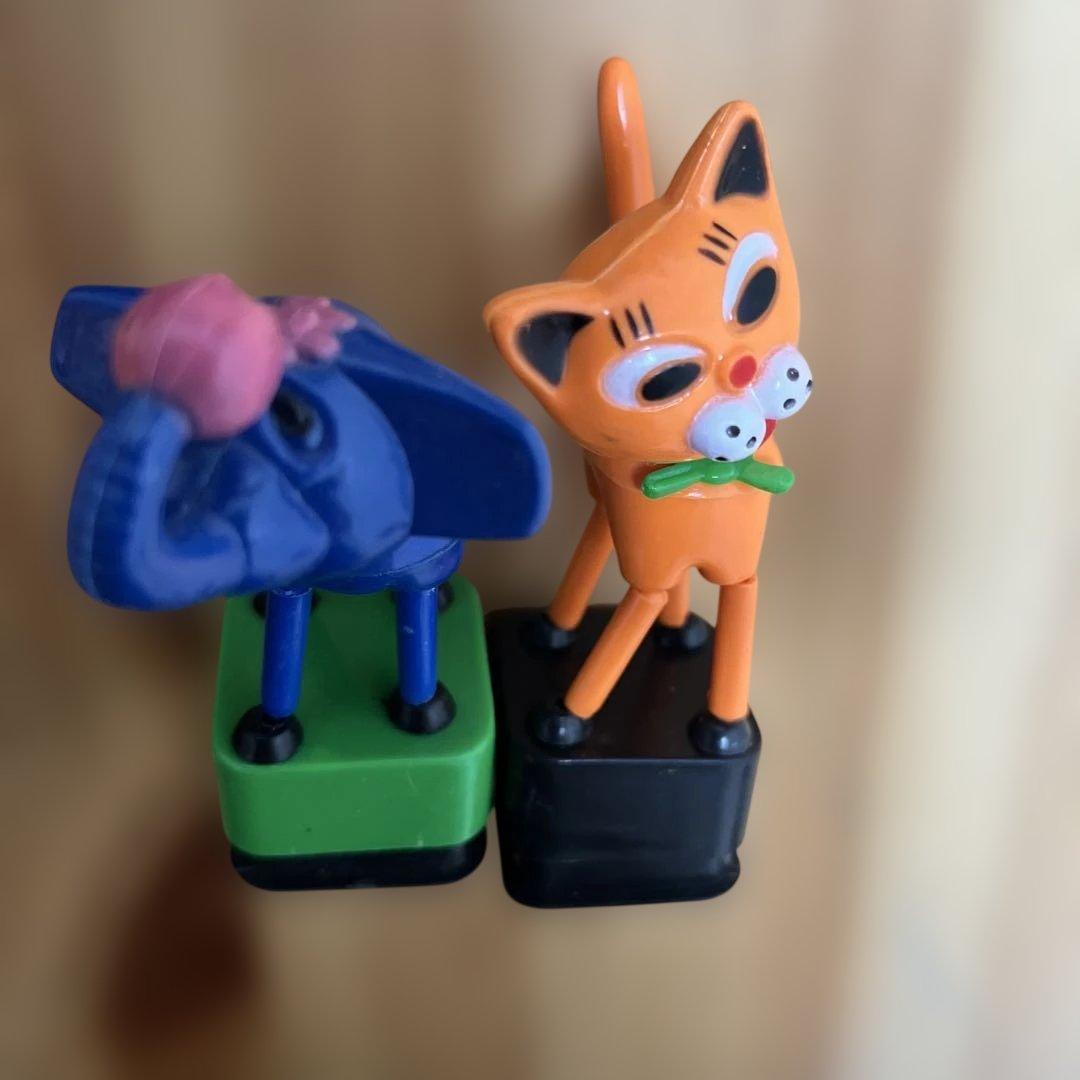 プッシュトイ プッシュパペット レトロ 8体セット - メルカリ