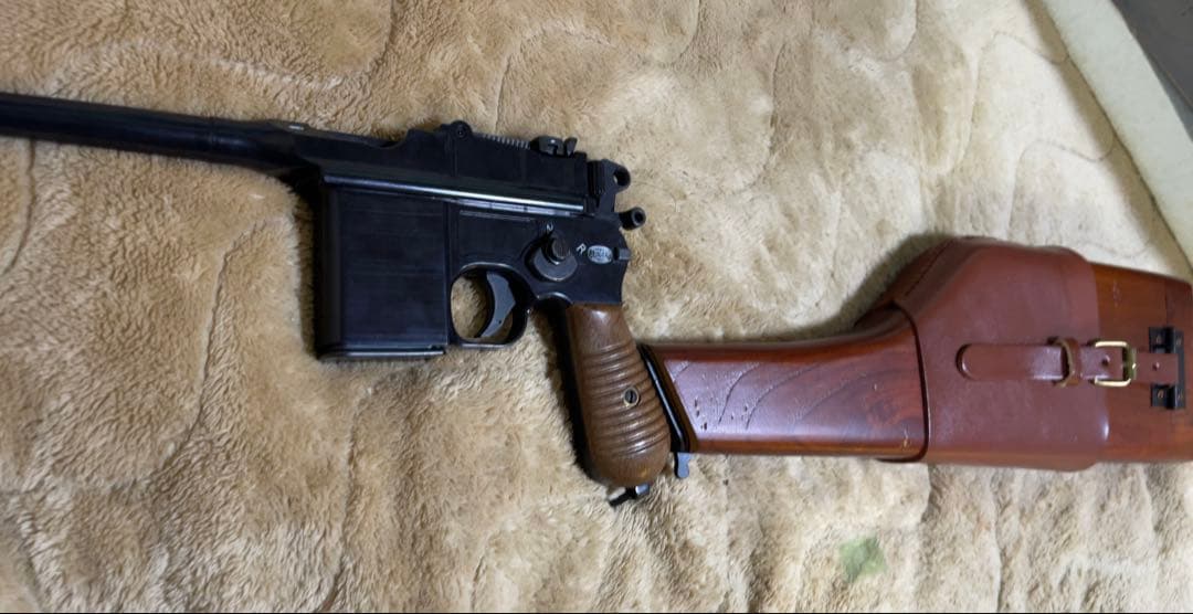 マルシン モーゼル M712 モデルガン マガジンクリップ 木製ストック