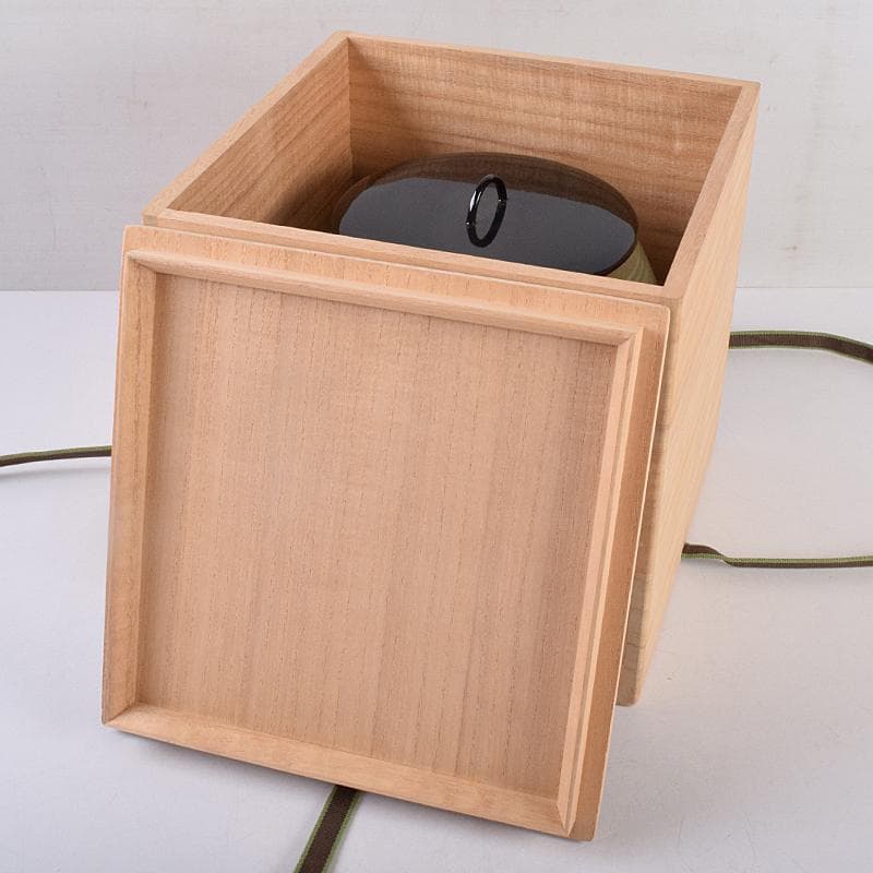 韓国人間文化財 柳海剛（柳根瀅）作 高麗青磁 象嵌 水指 共箱 M R8896B