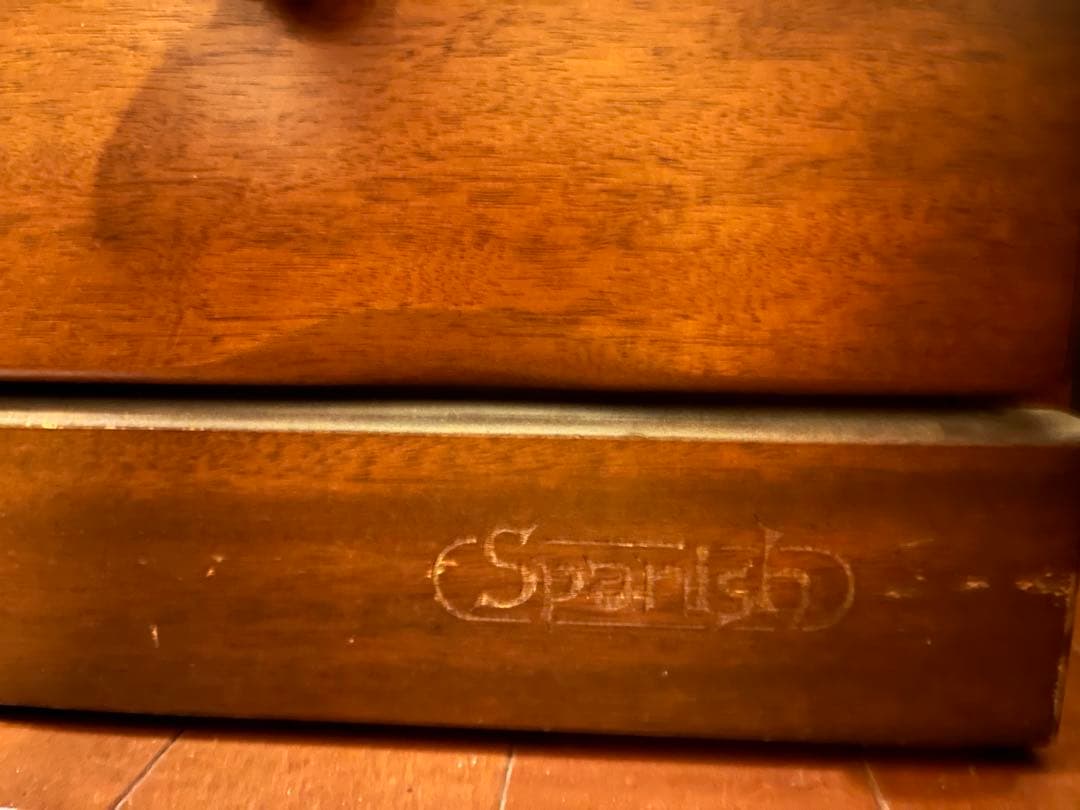 ライティングビューロー　ライティングデスク　スペイン製タイル付き　学習机