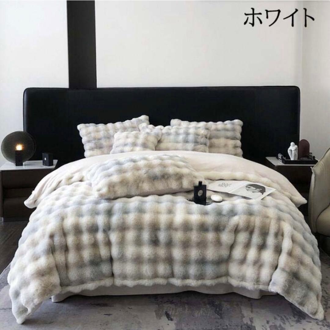 ふわとろ質感 4点セット 寝具カバー セミダブル