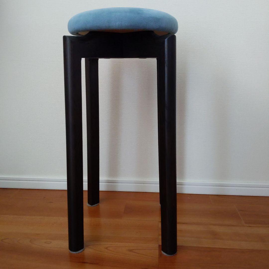 匠工芸マシュルームスツール青い布製クッション