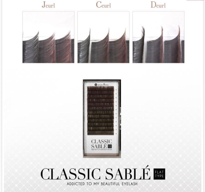 まつ毛エクステ フラットラッシュブラウン カラーエクステ ブラウンエクステ