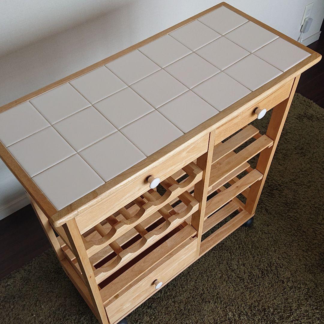 送料込み・おしゃれ】キッチンワゴン キャトルセゾンブランド品 - メルカリ